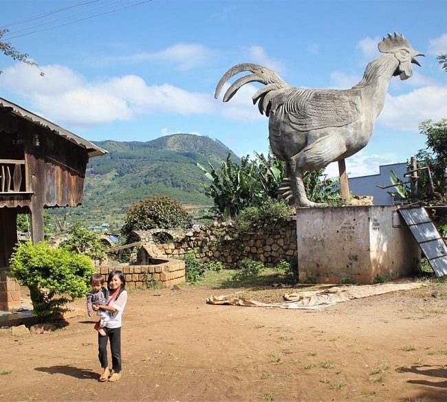 Những điều thú vị ở Làng K'Long - làng Gà